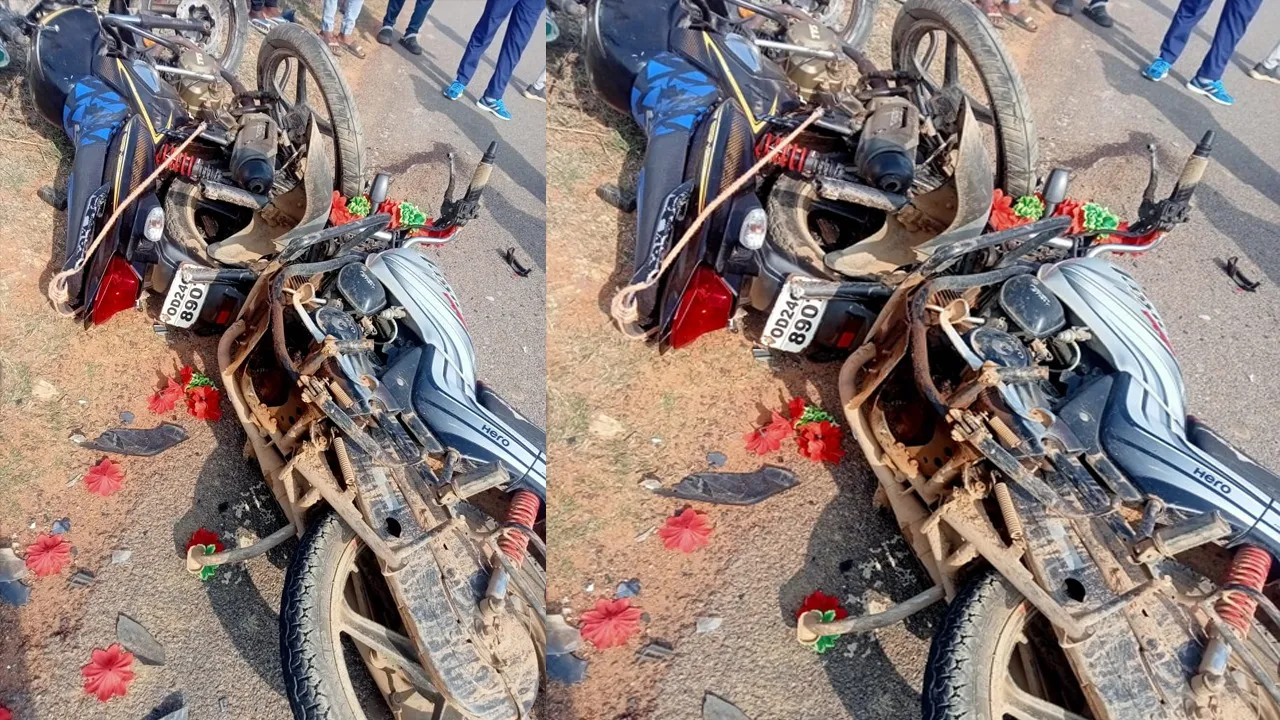  Accident in Tentulikhunti. Photograph: (sambad.in) 