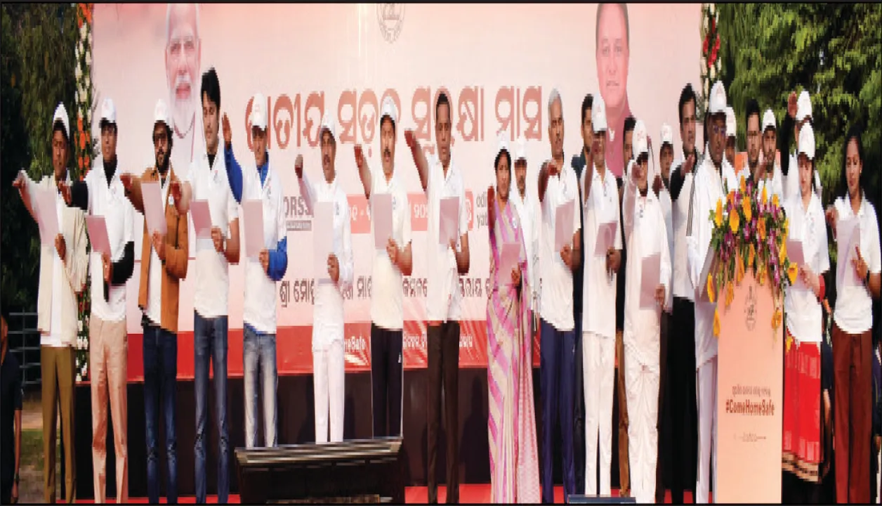  ଜାତୀୟ ସଡ଼କ ସୁରକ୍ଷା ମାସ ଉଦ୍‌ଘାଟିତ: ‘୧୦ ବର୍ଷରେ ମରିଛନ୍ତି ୪୭୦୦୦’