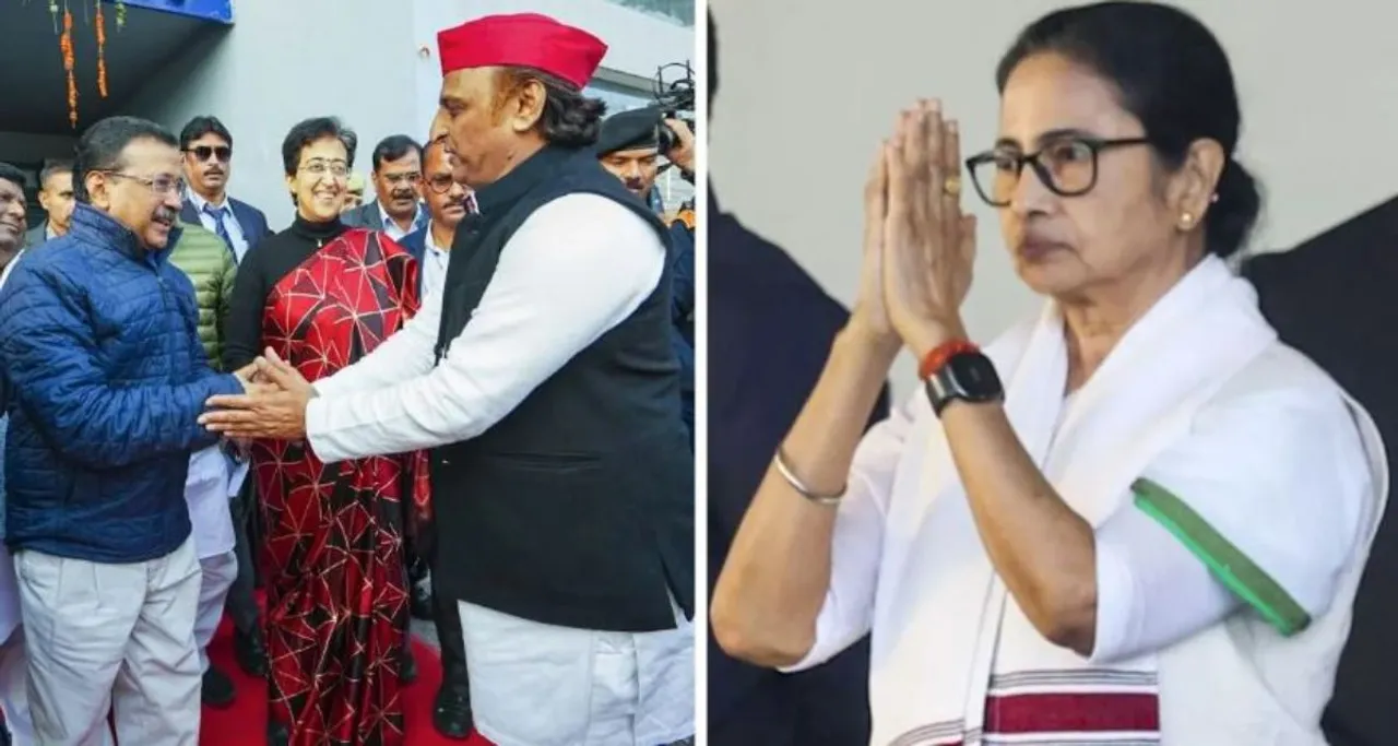  Akhilesh-Mamata Didi Support AAP 