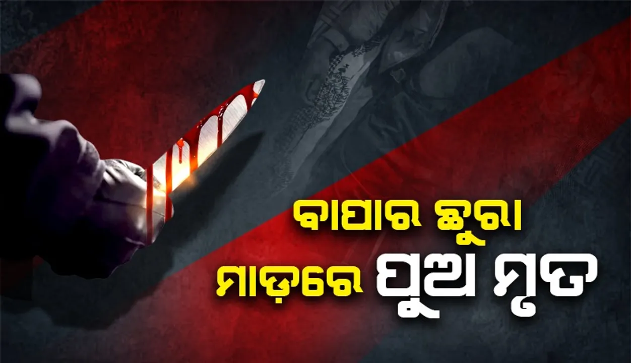  ବାପାର ଛୁରାମାଡ଼ରେ ଚାଲିଗଲା ମଦ୍ୟପ ପୁଅର ଜୀବନ