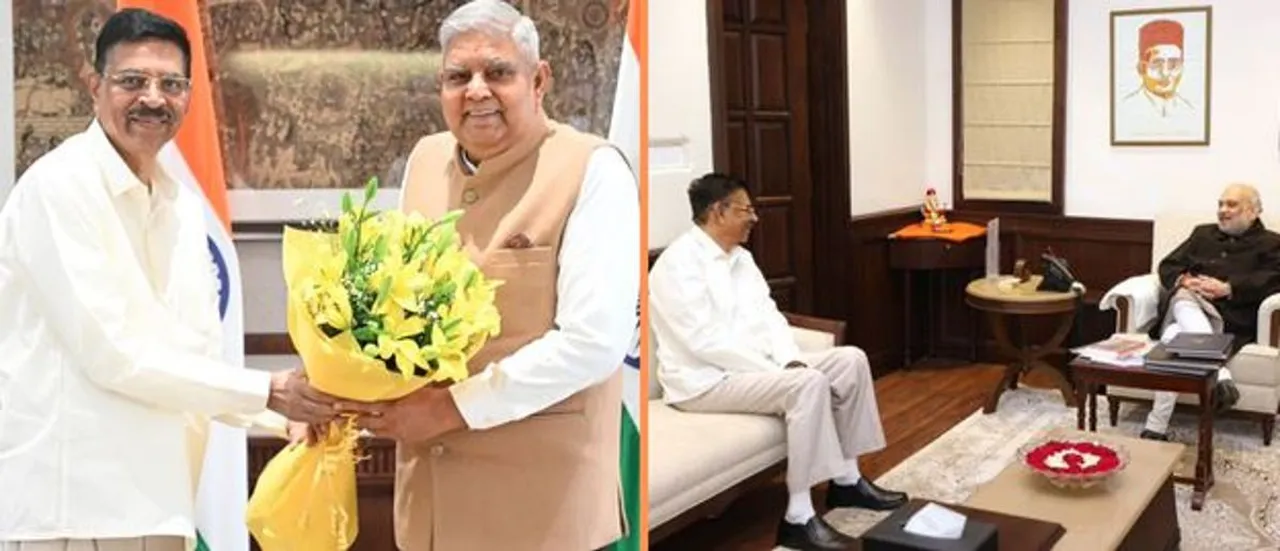  Governor of Odisha met the Vice President-Home Minister 