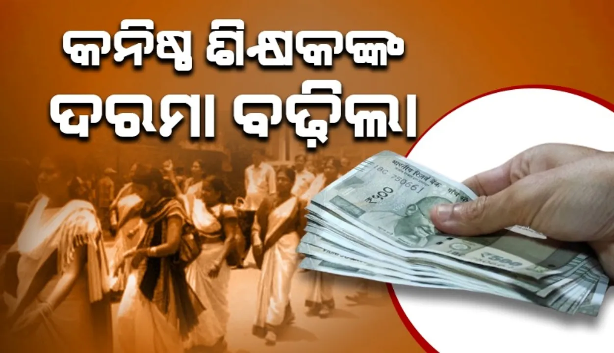  Junior teachers salary hike: State government's big announcement Photograph: (sambad.in) 