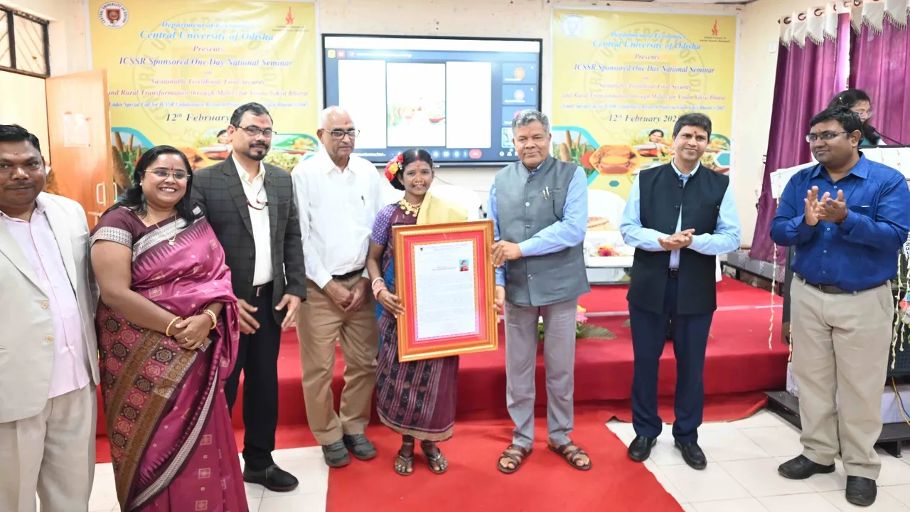  Seminar of millet in CUO Photograph: (Sambad ) 