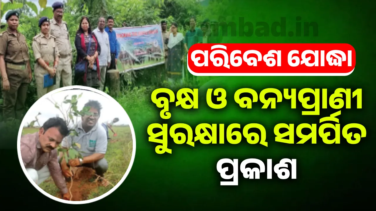  ପରିବେଶ ଯୋଦ୍ଧା: ବୃକ୍ଷ ଓ ବନ୍ୟପ୍ରାଣୀ ସୁରକ୍ଷାରେ ସମର୍ପିତ ପ୍ରକା‌ଶ