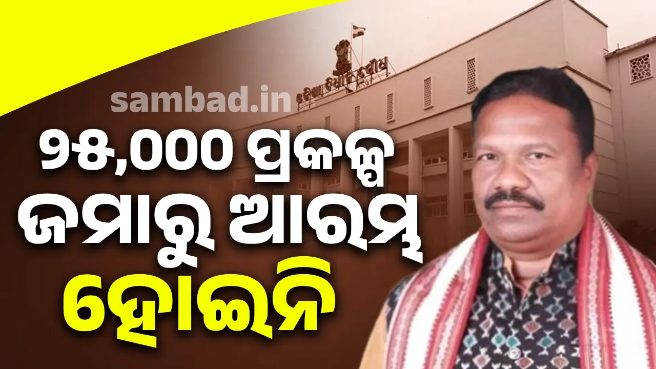  25,000 projects under 'Aam Odisha Naveen Odisha' scheme have not yet started Photograph: (sambad.in) 