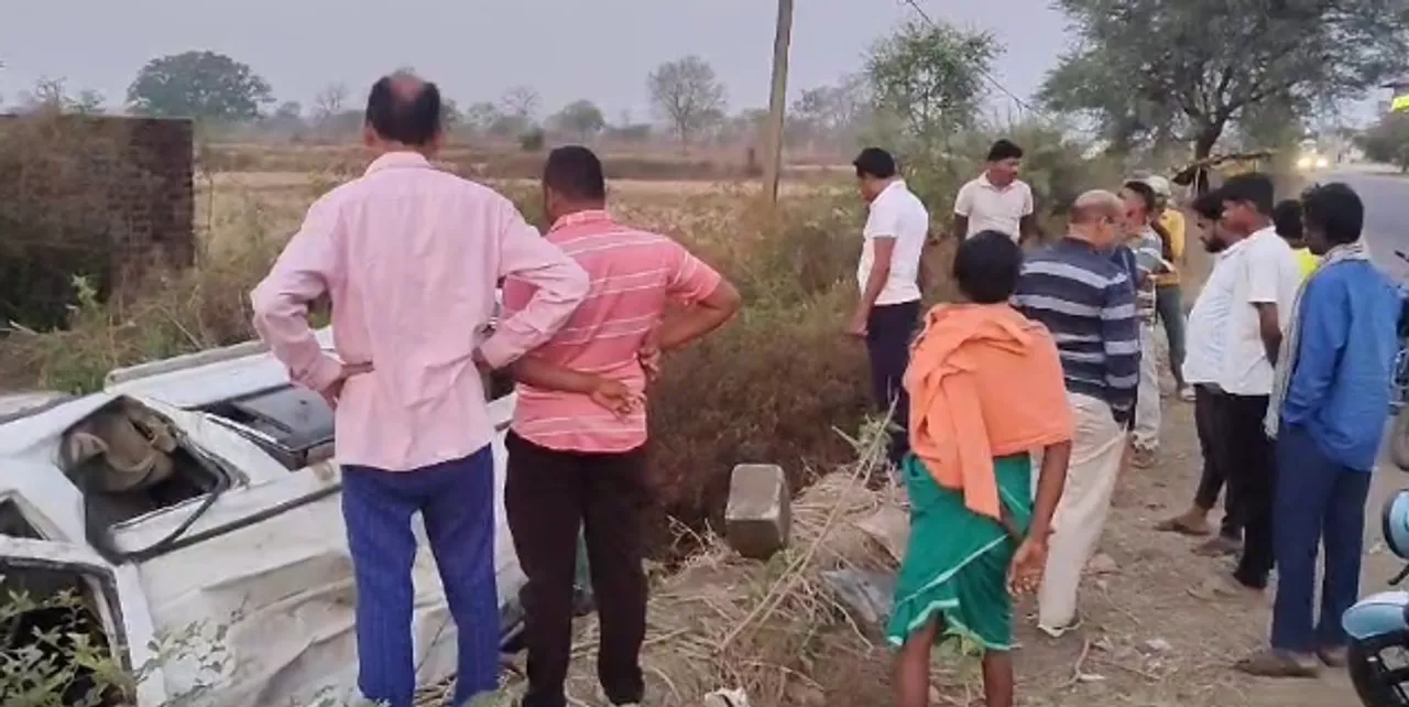 ଓଲଟିଲା ବରଯାତ୍ରୀ ଗାଡ଼ି: ଚାଲିଗଲା ଚାଳକଙ୍କ ଜୀବନ, ୬ ଗୁରୁତର