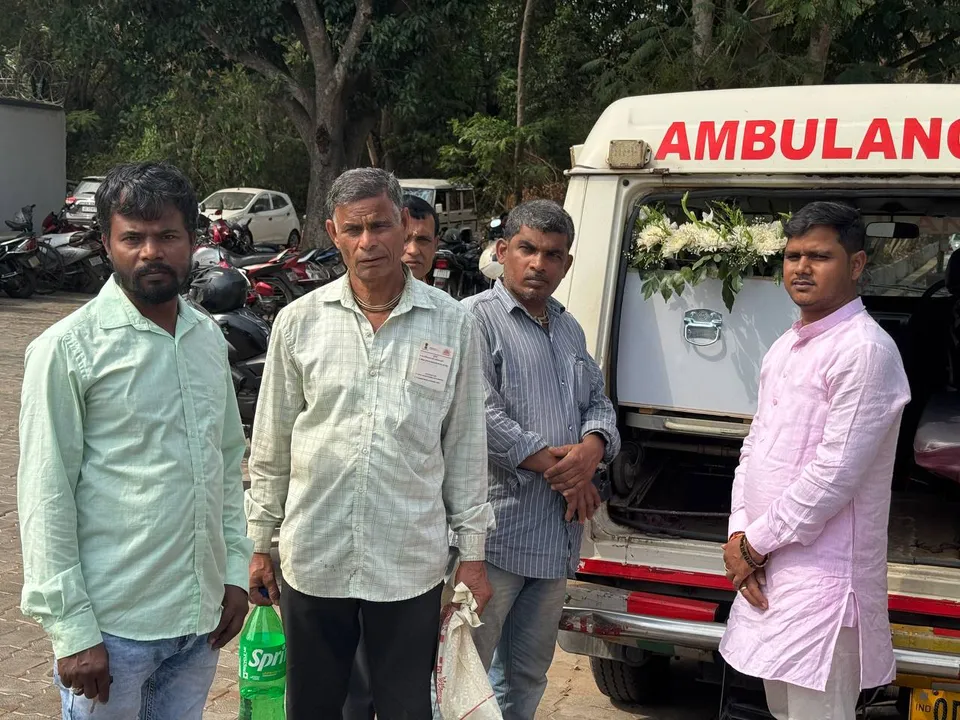  Dead body returned from Dubai. Photograph: (sambad.in) 
