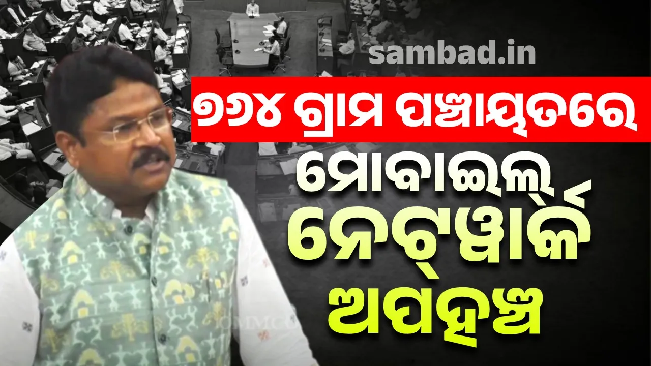  764 Gram Panchayats do not have internet and mobile services: IT Minister Photograph: (sambad.in) 