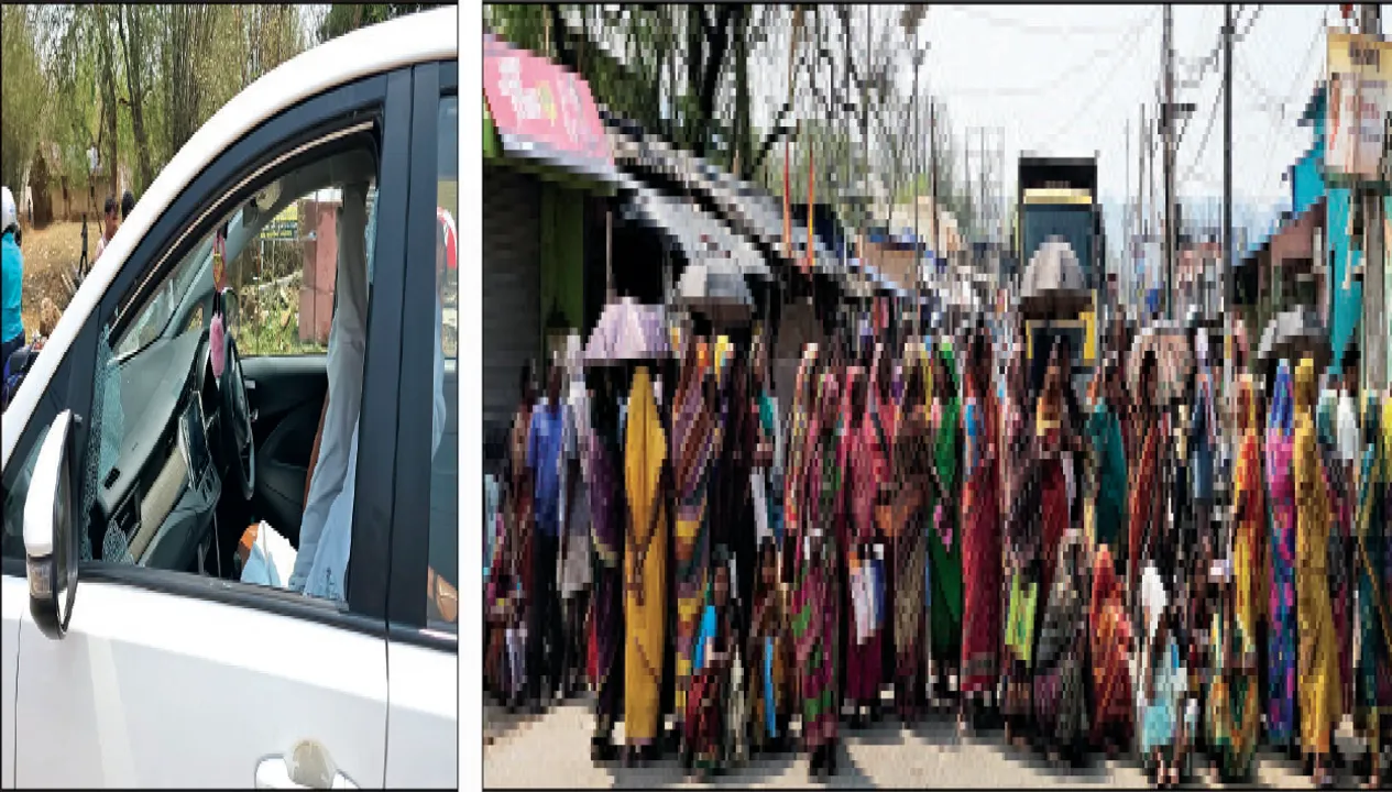  ମୟୂରଭଞ୍ଜରେ ଦୁଇ ମନ୍ତ୍ରୀଙ୍କୁ ବିରୋଧ: ରାସ୍ତା ଓଗାଳିଲେ, ଢେଲା ମାରିଲେ