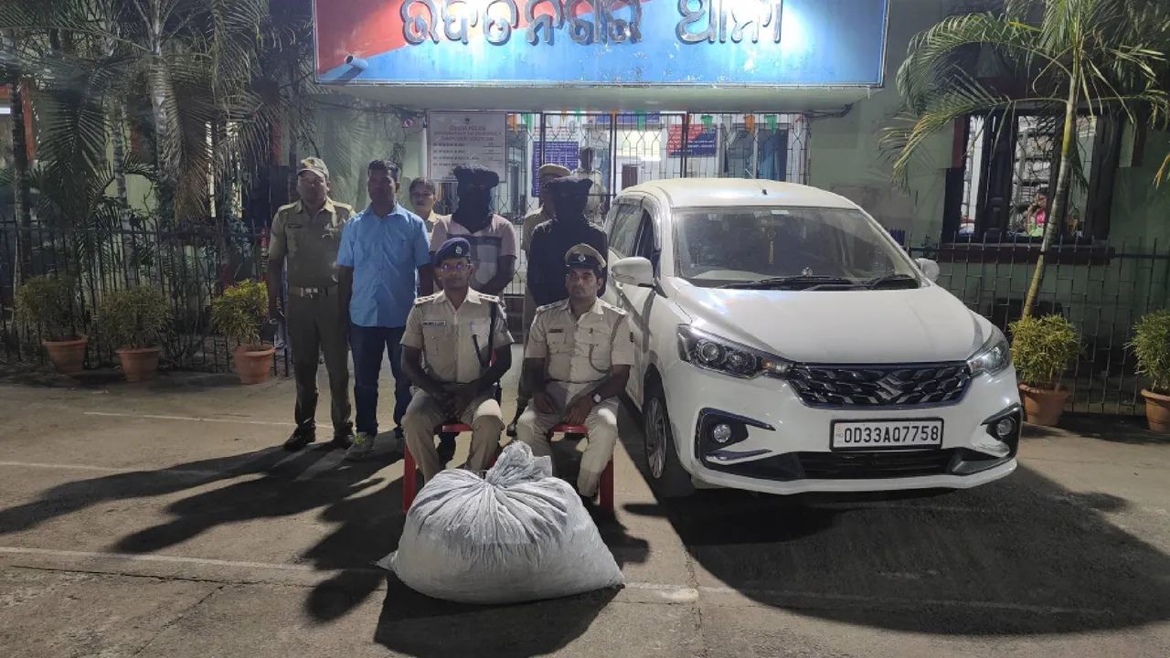  21 kg of marijuana seized: One arrested Photograph: (sambad.in) 
