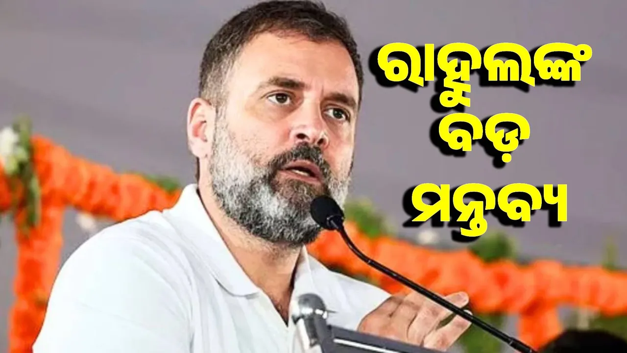  We got stuck in Dalit-Muslim-Brahmin and OBCs left us: Rahul Photograph: (sambad.in) 