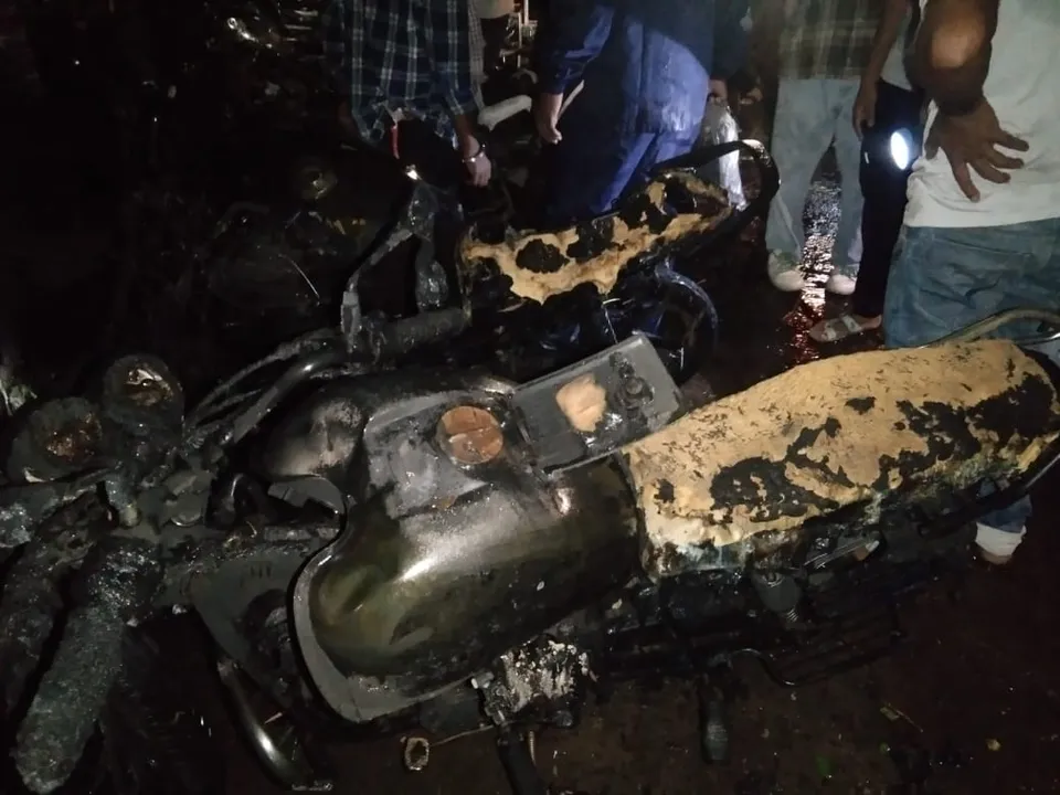  Fire in marriage party.  Photograph: (Sambad.in ) 