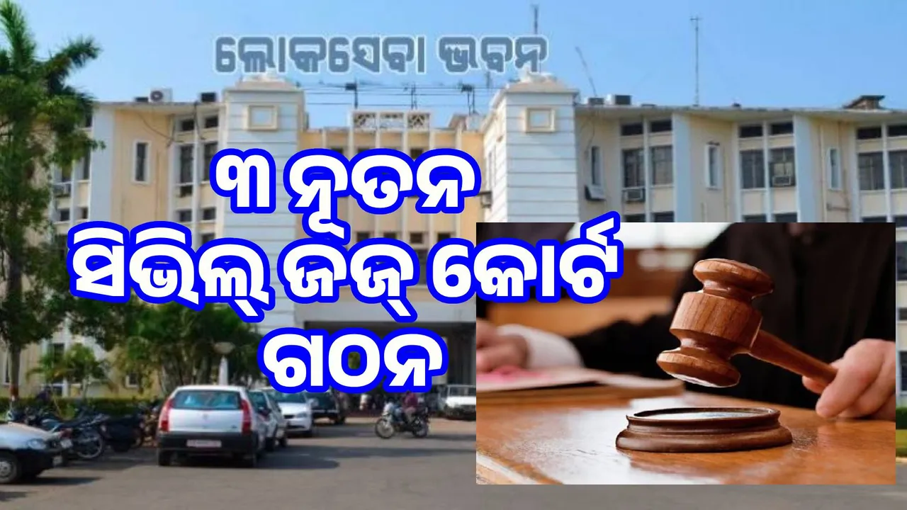  3 new Civil Judge Courts to be established in Odisha, notification issued after approval of Chief Minister Photograph: (sambad.in) 