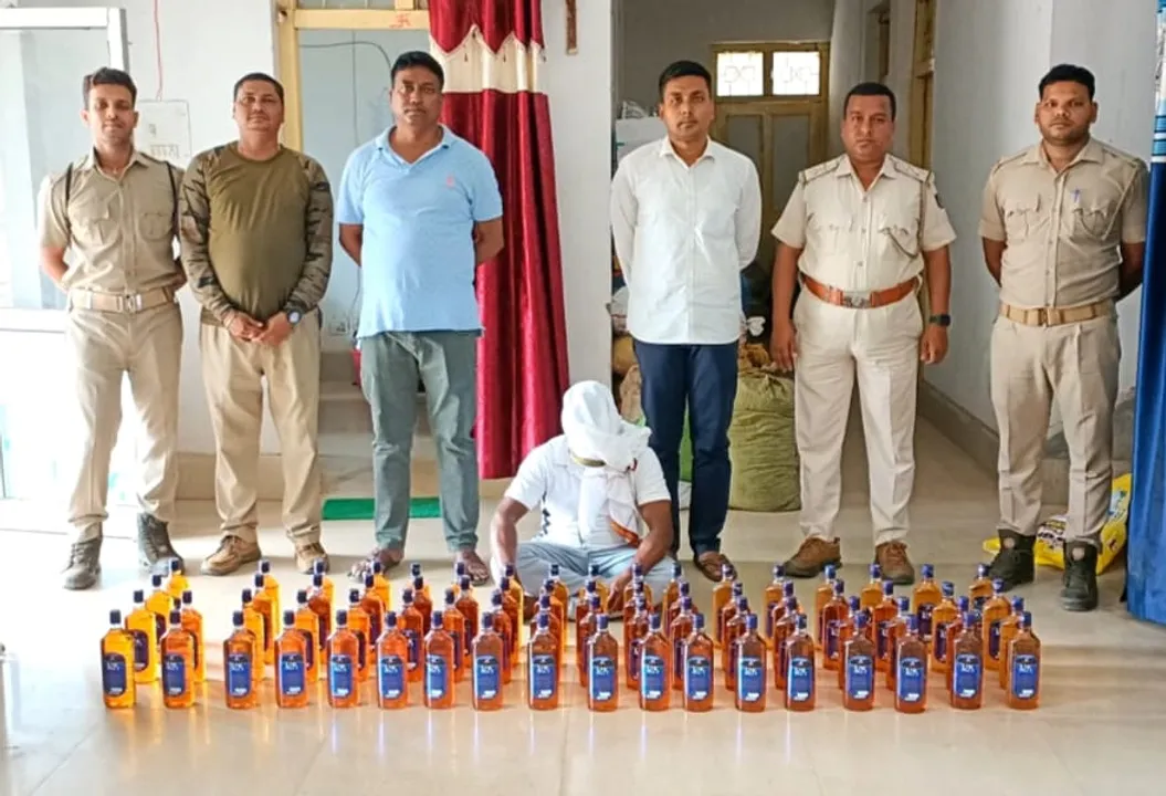  wine seized  Photograph: (sambad.in) 