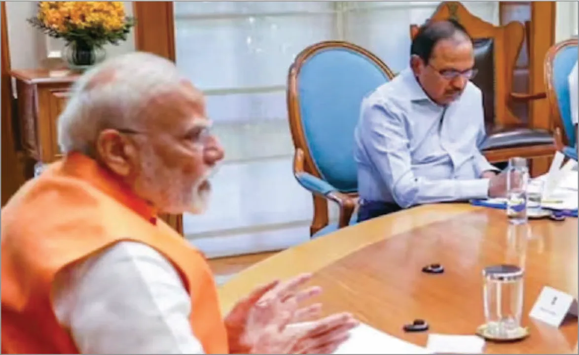  ଭାରତ-ପାକ୍‌ ଉତ୍ତେଜନା ଚରମରେ:  ୨୪ ଘଣ୍ଟାରେ ଦ୍ୱିତୀୟ ଥର ମୋଦୀଙ୍କୁ ଭେଟିଲେ ଡୋଭଲ