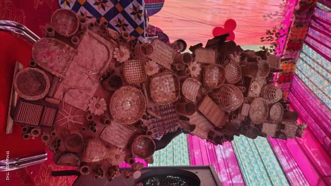  ବାଉଁଶପାତିଆରେ ନିର୍ମିତ ହେଲା ନୂଆପଡ଼ା ଜିଲ୍ଲାର ଭୌଗୋଳିକ ପ୍ରତିକୃତି