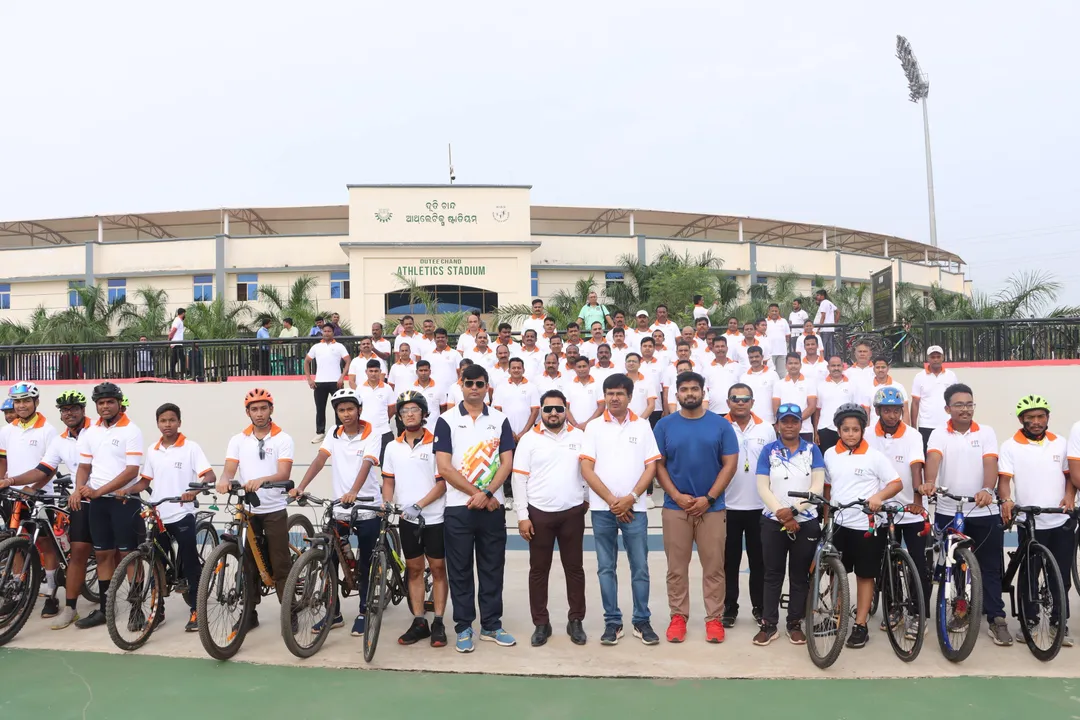  Triranga cycling rally  Photograph: (sambad.in ) 
