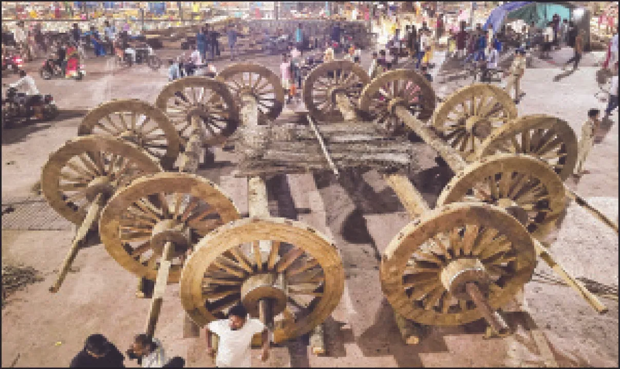  ରଥର ଚକ, ଅଖ, ଥାକ ସହ ଦିଗ ନିର୍ଣ୍ଣୟ ଶେଷ ପର୍ଯ୍ୟାୟରେ