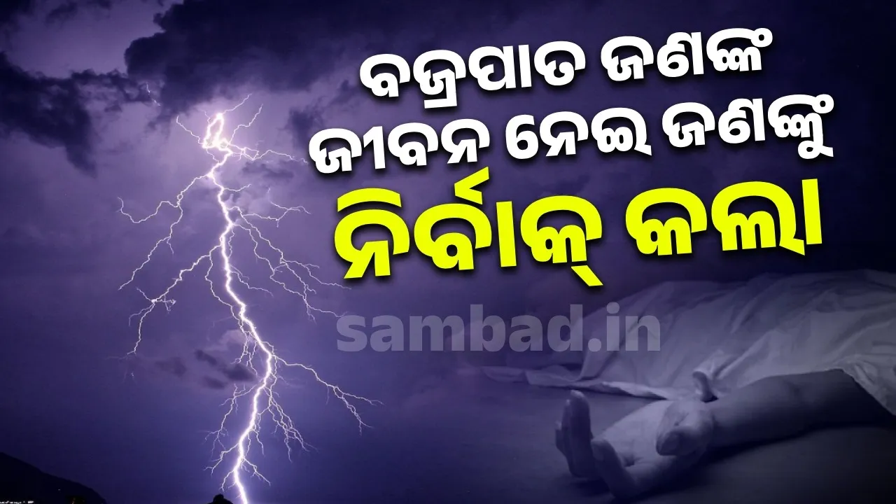  Truck driver killed in lightning strike,helper left speechless Photograph: (sambad.in) 