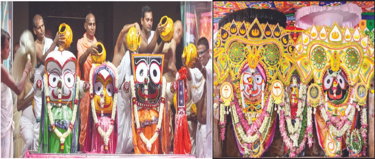  ସରିଲା ସ୍ନାନଯାତ୍ରା: ମନମୋହିଲା ଶ୍ରୀଜିଉଙ୍କ ଗଜବେଶ