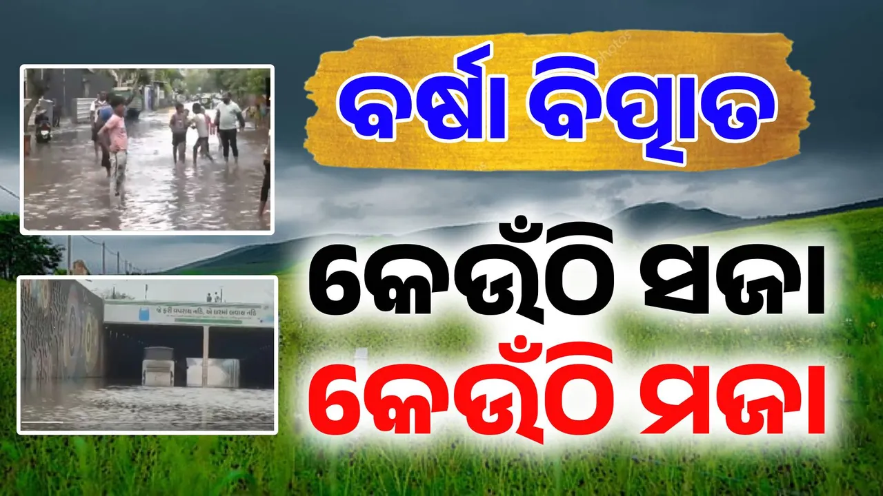  ଲଗାଣ ବର୍ଷା ପରେ.. କେଉଁଠି ଫସିଛି ଗାଡ଼ି, କେଉଁଠି ଜଳବନ୍ଦୀ ଜୀବନ ତ କେଉଁଠି ବର୍ଷା ପାଣିର ମଜା ନେଉଛନ୍ତି ପିଲା