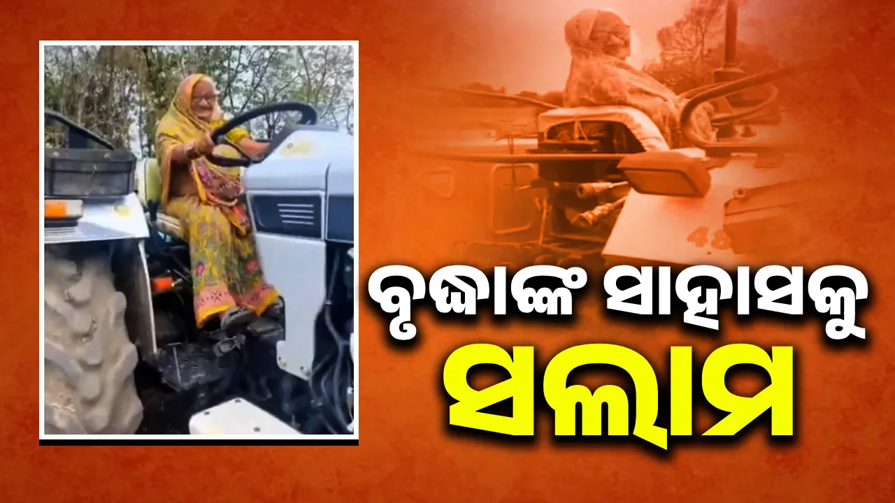  ୮୦ବର୍ଷ ବୟସରେ ଟ୍ରାକ୍ଟର ଚଢ଼ି ଚାଷକାମ କରୁଛନ୍ତି ବୃଦ୍ଧା; ଆତ୍ମବିଶ୍ବାସକୁ କରାଯାଉଛି ଭୁରିଭୁରି ପ୍ରଶଂସା