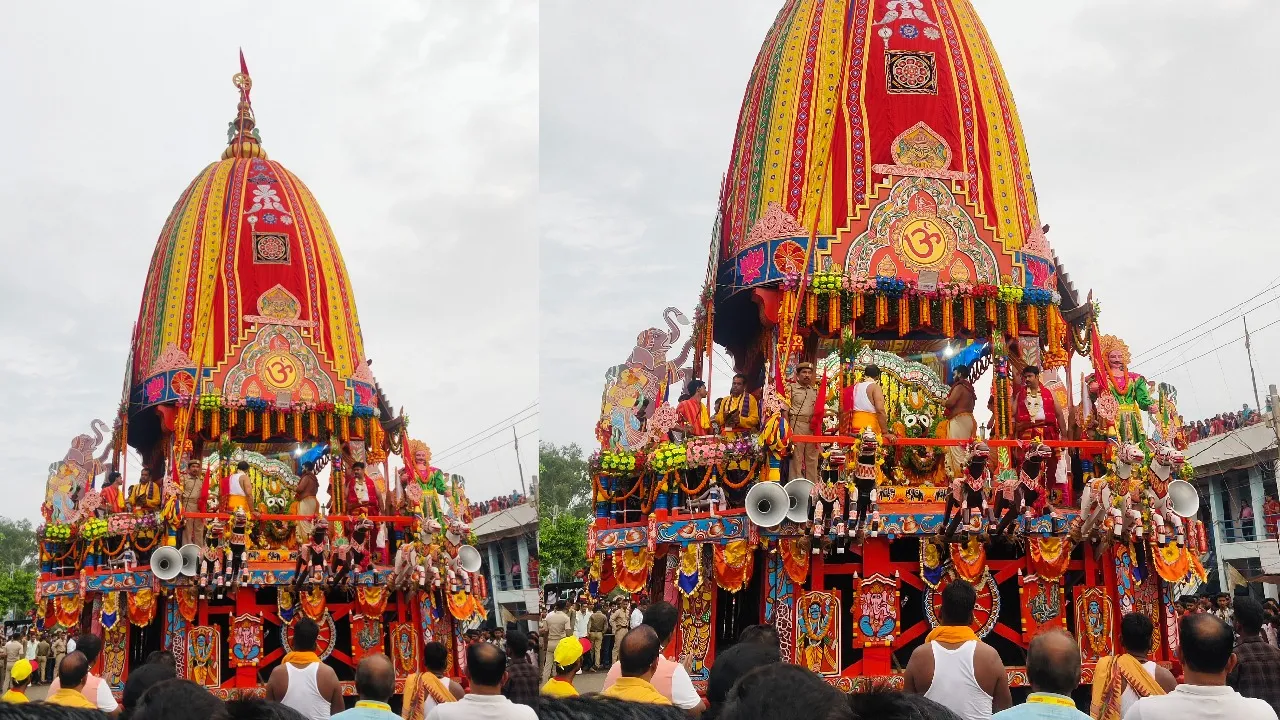  ରାଇରଙ୍ଗପୁରରେ ଜଗନ୍ନାଥ ମହାପ୍ରଭୁଙ୍କ ପ୍ରଥମ ଦିନର ରଥଯାତ୍ରା ଯାତ୍ରା ସଂପନ୍ନ