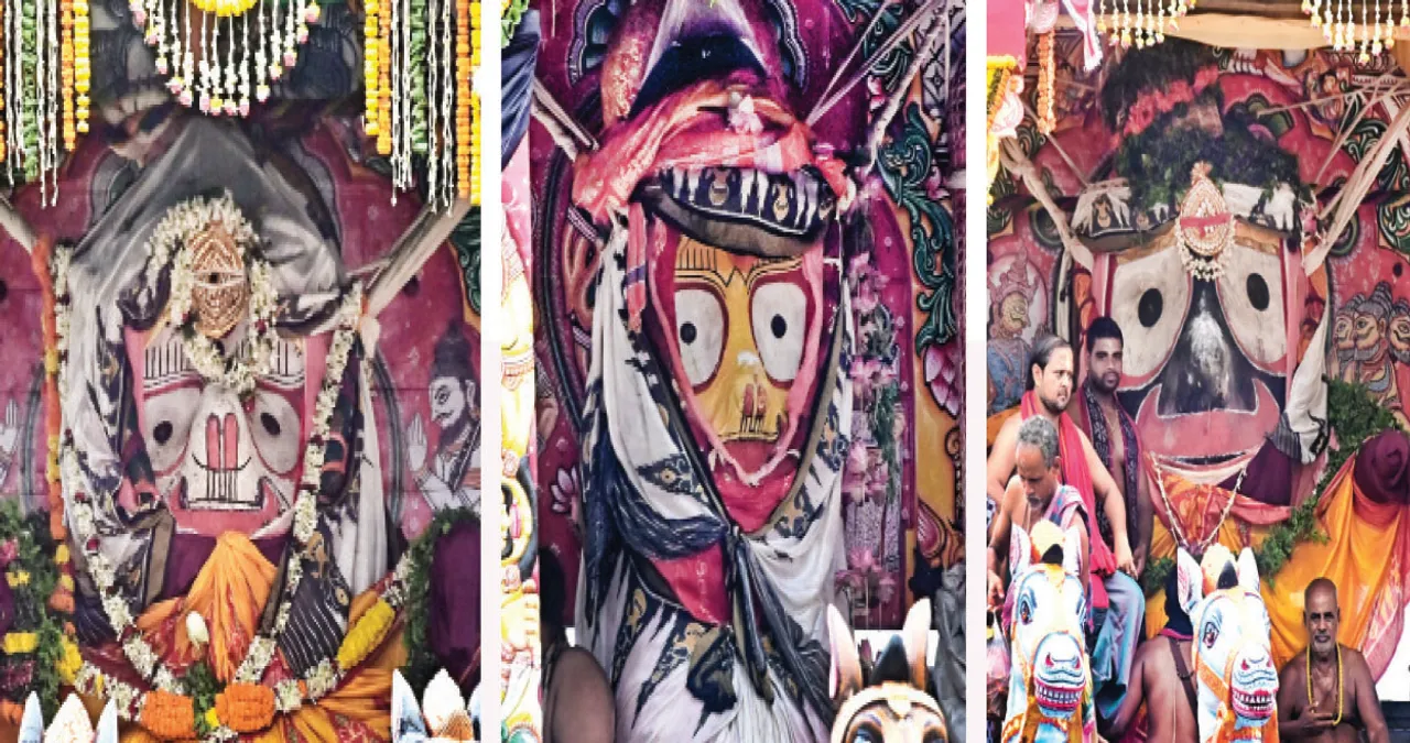  ଭକ୍ତଙ୍କୁ ଦର୍ଶନ ଦେଉଛନ୍ତି ରଥାରୂଢ଼ ମହାପ୍ରଭୁ