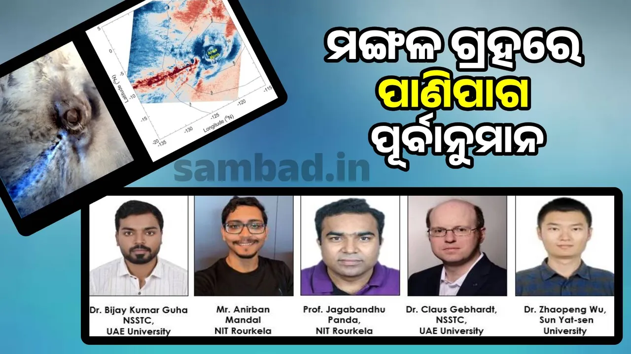  Weather forecasting on Mars: NIT researcher's work published in prestigious journal Photograph: (sambad.in) 