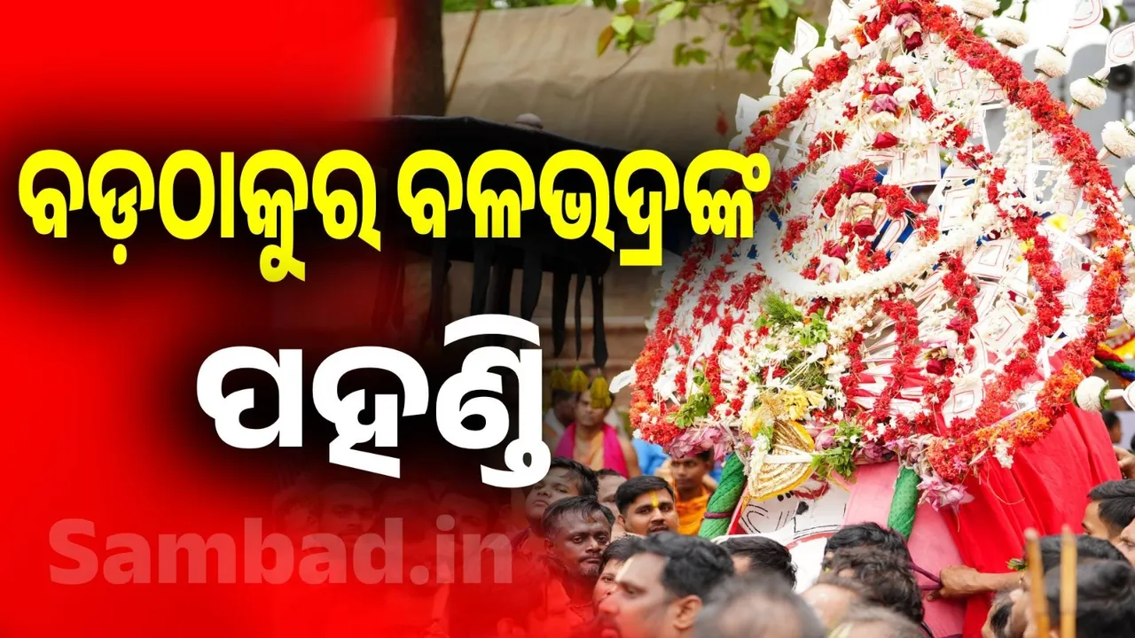  bada thakura Shribalbhadra in dhadi pahandi Photograph: (sambad.in) 