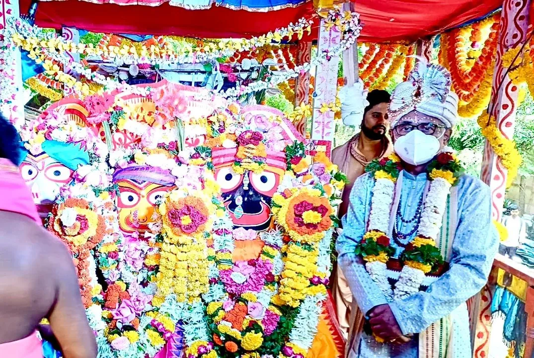  ନଭି ମୁମ୍ବାଇର ଖାରଘର ଜଗନ୍ନାଥ ମନ୍ଦିରରେ ବାହୁଡ଼ା ଯାତ୍ରା