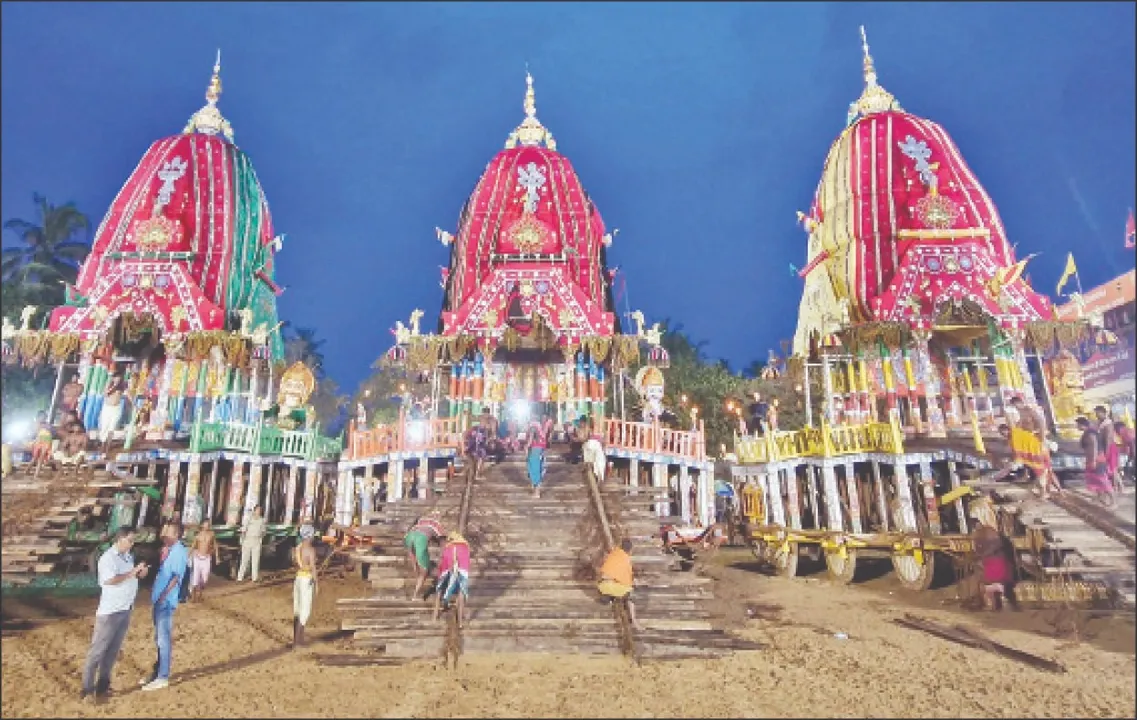  ଆଜି ବାହୁଡ଼ିବେ ସାଆନ୍ତେ: ସଅଳ ହେବ ପହଣ୍ଡି, ୪ଟାରେ ରଥଟଣା
