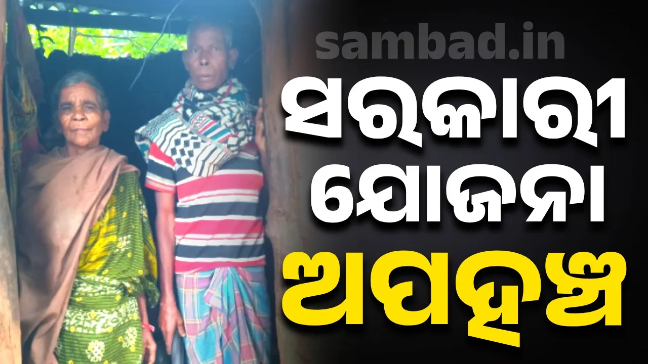  Elderly couple deprived of everything: Government schemes inaccessible Photograph: (sambad.in) 