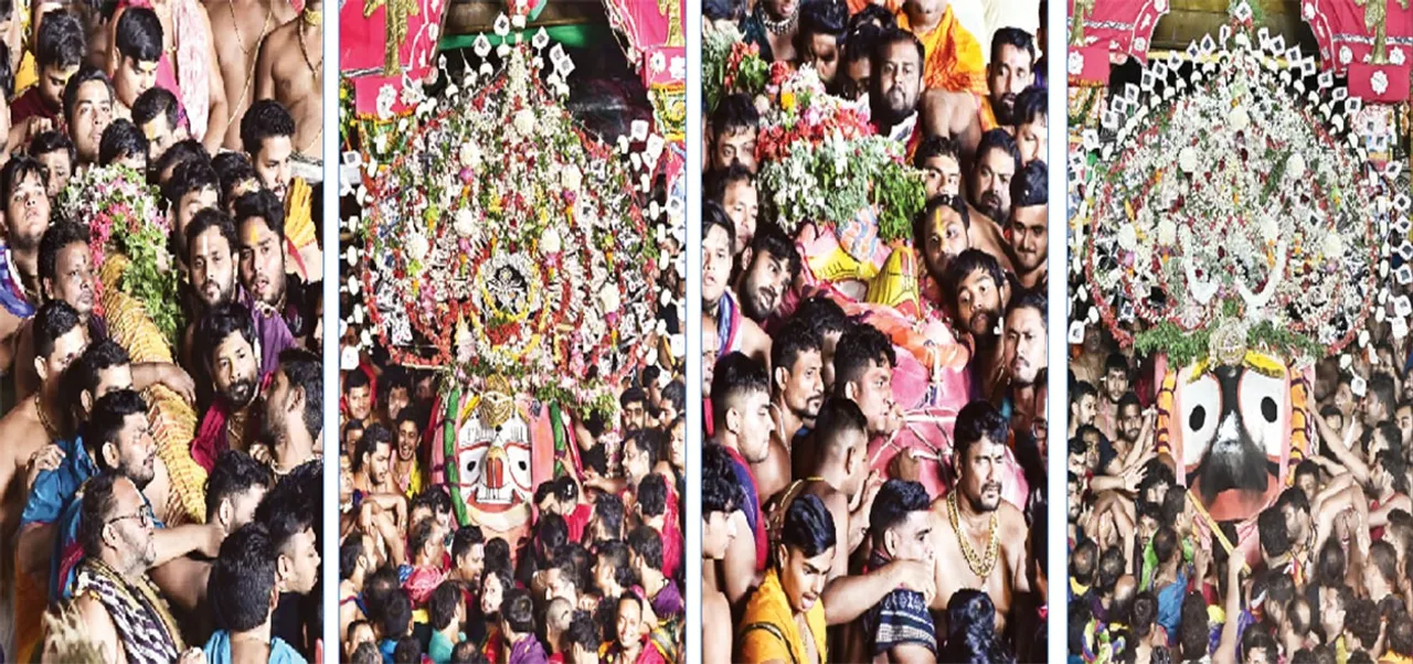  ରତ୍ନବେଦିରେ ବିଜେ ନୀଳମଣି: ରସଗୋଲା ଦେଇ ମହାଲକ୍ଷ୍ମୀଙ୍କ ମାନଭଞ୍ଜନ କଲେ ବ୍ରହ୍ମାଣ୍ଡଠାକୁର