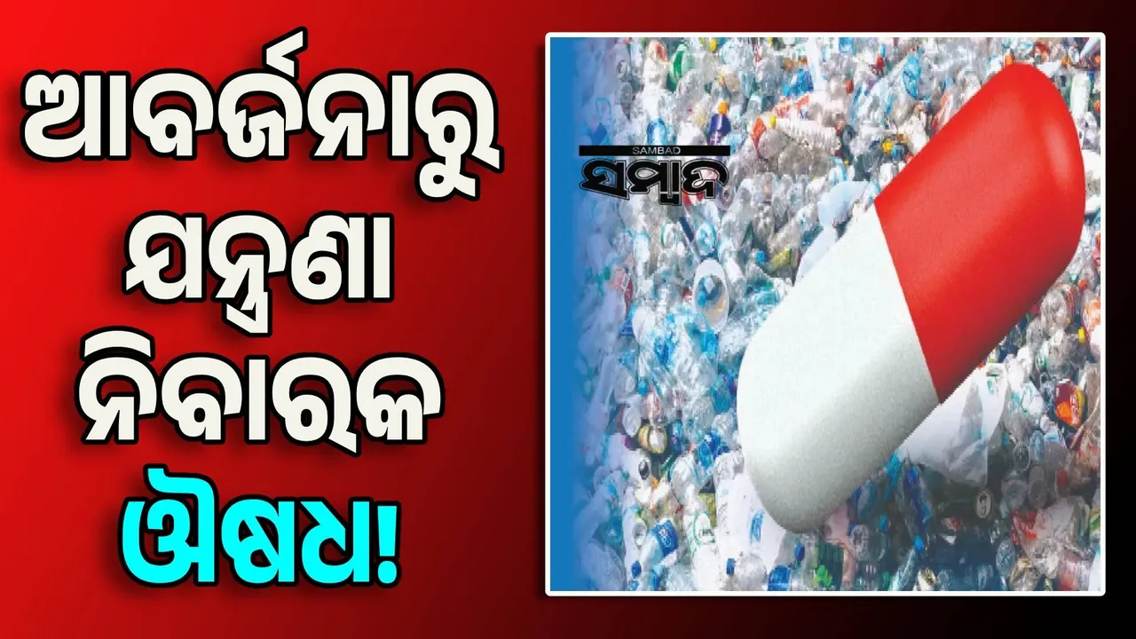  ଆବର୍ଜନାରୁ ଯନ୍ତ୍ରଣା ନିବାରକ ଔଷଧ!