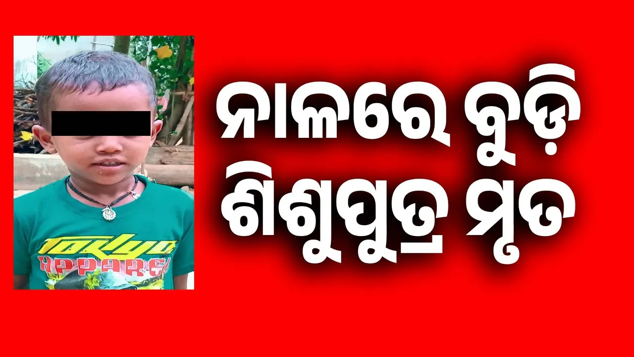  ନାଳରେ ବୁଡ଼ି ଶିଶୁପୁତ୍ର ମୃତ