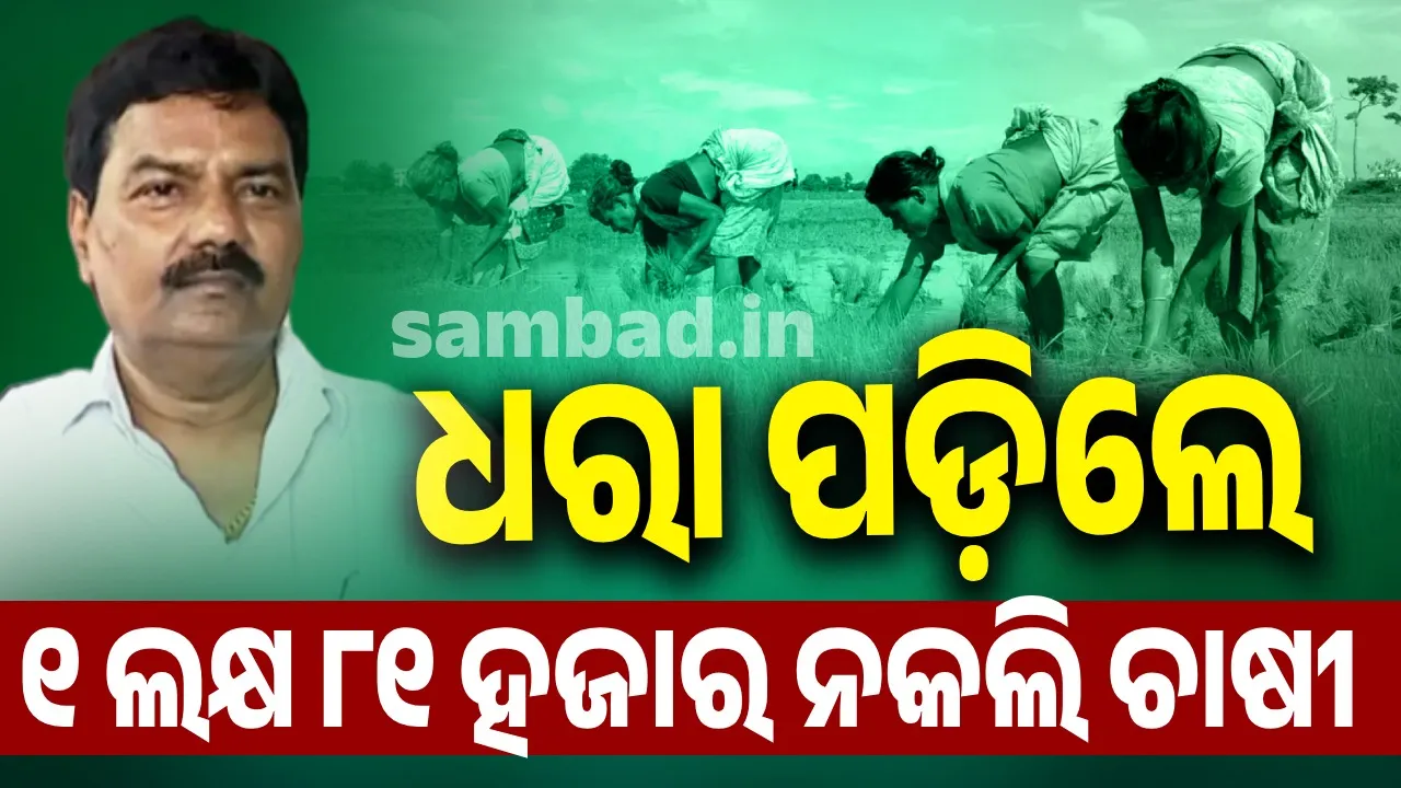  ୧ ଲକ୍ଷ ୮୧ ହଜାର ନକଲି ଚାଷୀ ସରକାରଙ୍କ ରାଜସ୍ୱ ଲୁଟ କରୁଥିଲେ: ସମବାୟ ମନ୍ତ୍ରୀ ପ୍ରଦୀପ ବଳ ସାମନ୍ତ