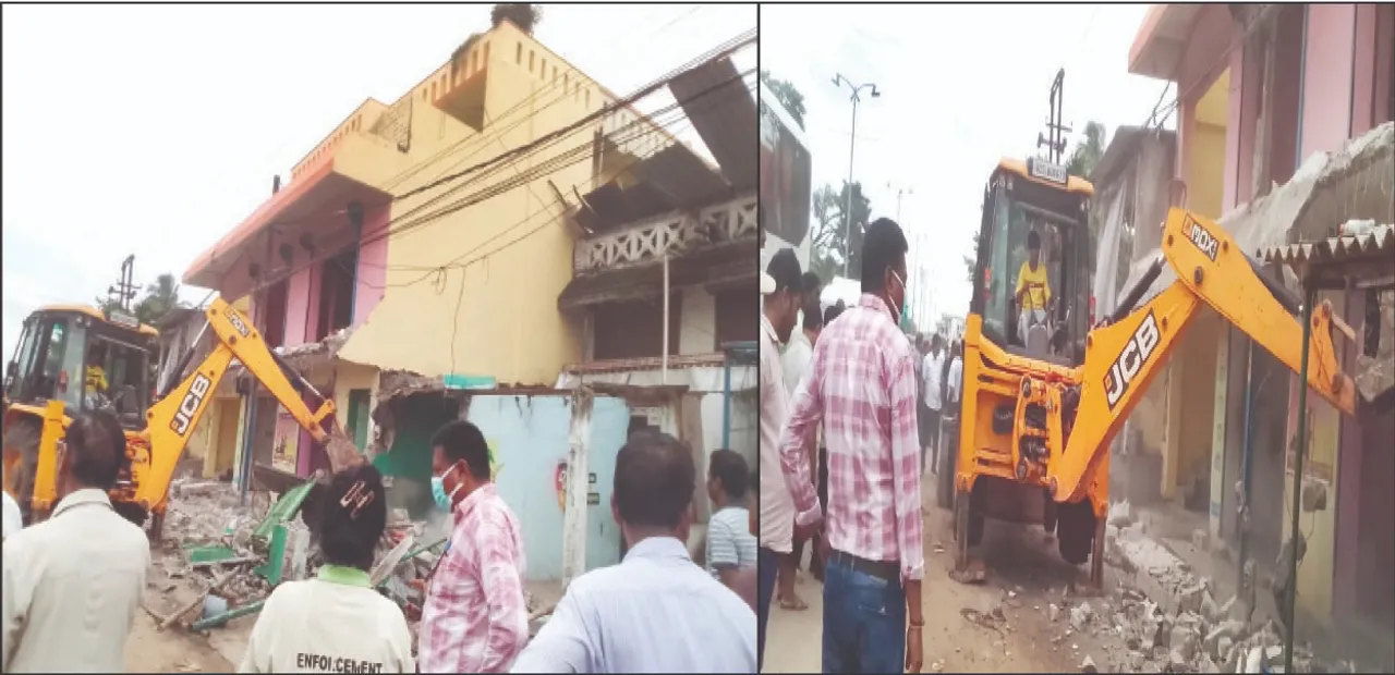  ସଂପ୍ରସାରଣ ହେବ ରାସ୍ତା ଓ ନାଳ: ଲିଙ୍ଗିପୁର-ନୂଆଗାଁ ଛକ ଜବରଦଖଲ ଉଚ୍ଛେଦ