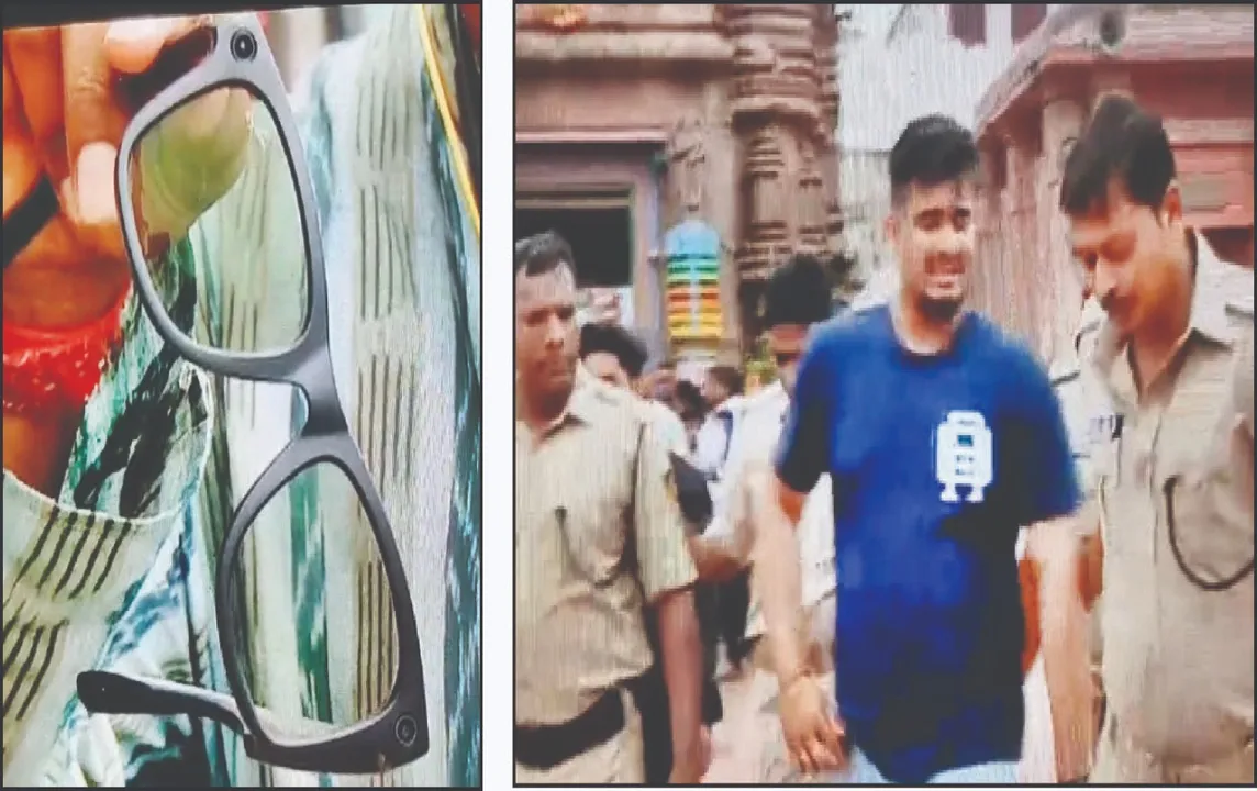  ଶ୍ରୀମନ୍ଦିରକୁ ଚଷମାରେ ସ୍ପାଏ କ୍ୟାମେରା ନେଇ ଧରାପଡ଼ିଲା