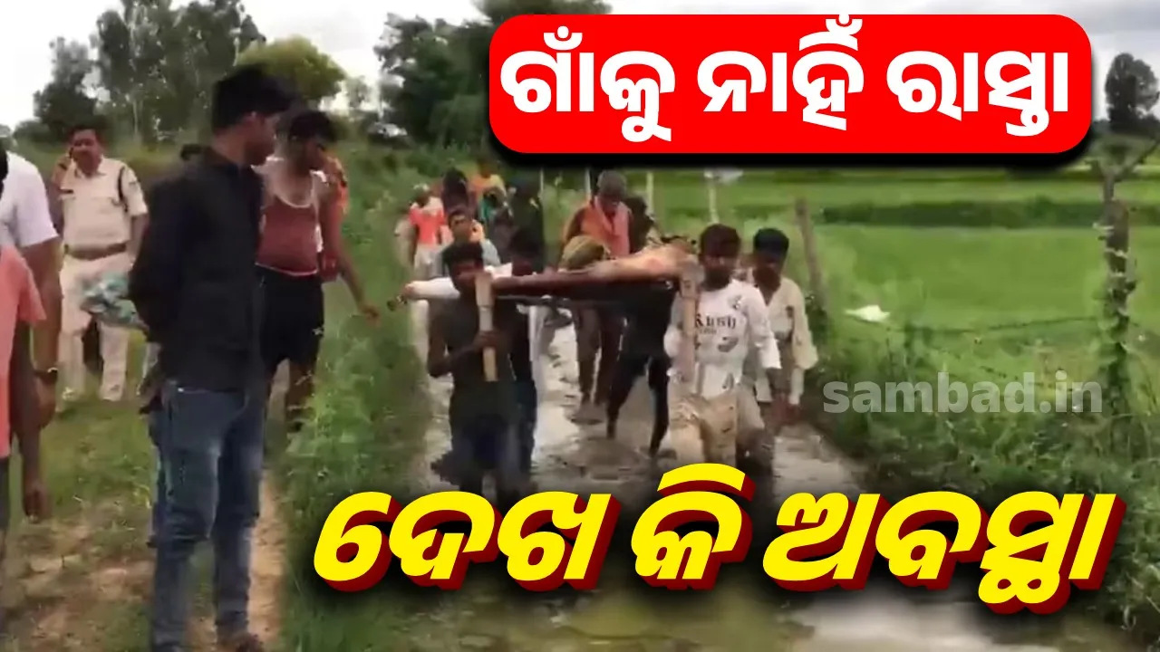  ଗାଁକୁ ନାହିଁ ରାସ୍ତା ମୃତବାଳକଙ୍କୁ ଖଟିଆରେ ବୋହିବୋହି ନେଲେ ପରିବାରଲୋକ
