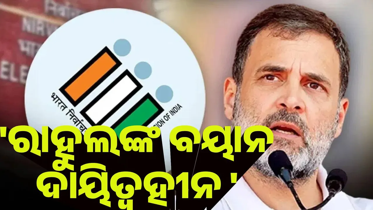  ରାହୁଲଙ୍କ ଦାୟିତ୍ବହୀନ ବୟାନକୁ ଅଣଦେଖା କରୁଛୁ : ନିର୍ବାଚନ କମିସନ