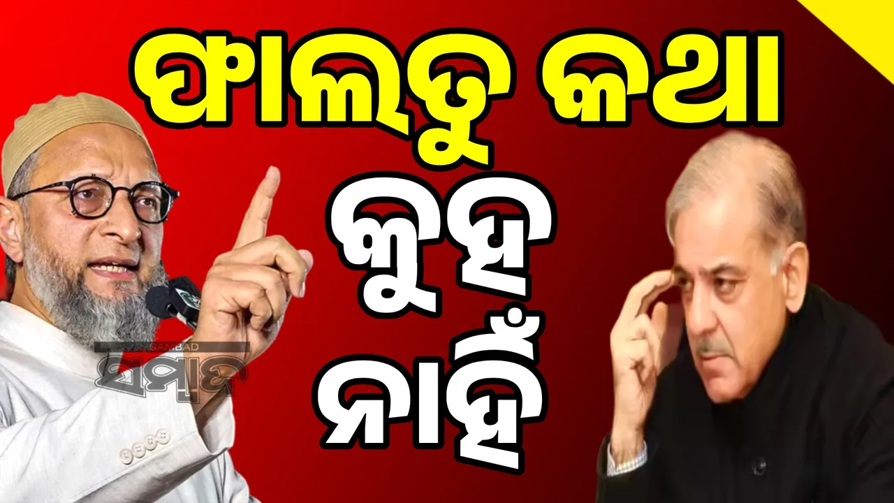  ଫାଲତୁ କଥା କୁହ ନାହିଁ, ସରିଫଙ୍କୁ ଶୁଣାଇଦେଲେ ଓୱେସି