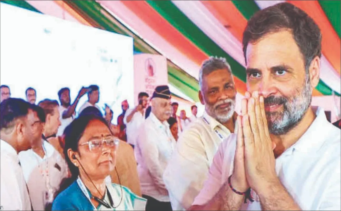  ରାହୁଲଙ୍କ ‘ଭୋଟ ଅଧିକାର ଯାତ୍ରା’ ଆରମ୍ଭ