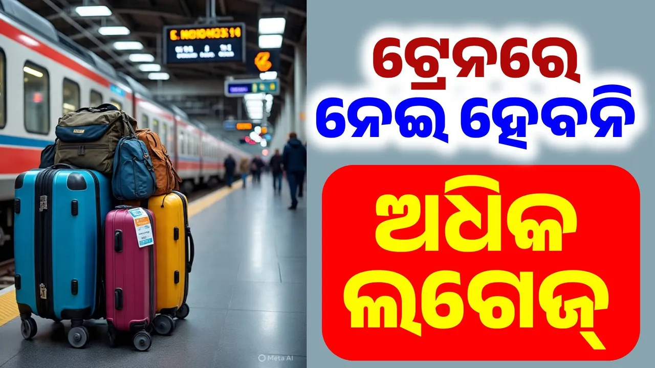  ଟ୍ରେନ୍ ଯାତ୍ରୀଙ୍କ ପାଇଁ ବଡ଼ ଖବର: ଲଗେଜରେ ଲାଗିବ କଟକଣା, ଅଧିକ ଓଜନର ବ୍ୟାଗପତ୍ର ନେଲେ ଗଣିବାକୁ ପଡ଼ିବ ତଣ୍ଡ