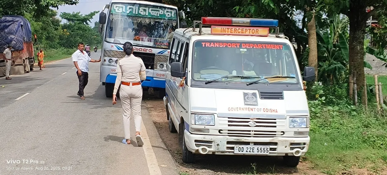  ପରିବହନ ବିଭାଗର ଯାଞ୍ଚ: ୩୯ଟି ଗାଡ଼ିକୁ ଏକ ଲକ୍ଷ ୬୯ ହଜାର ଟଙ୍କା ଜରିମାନା