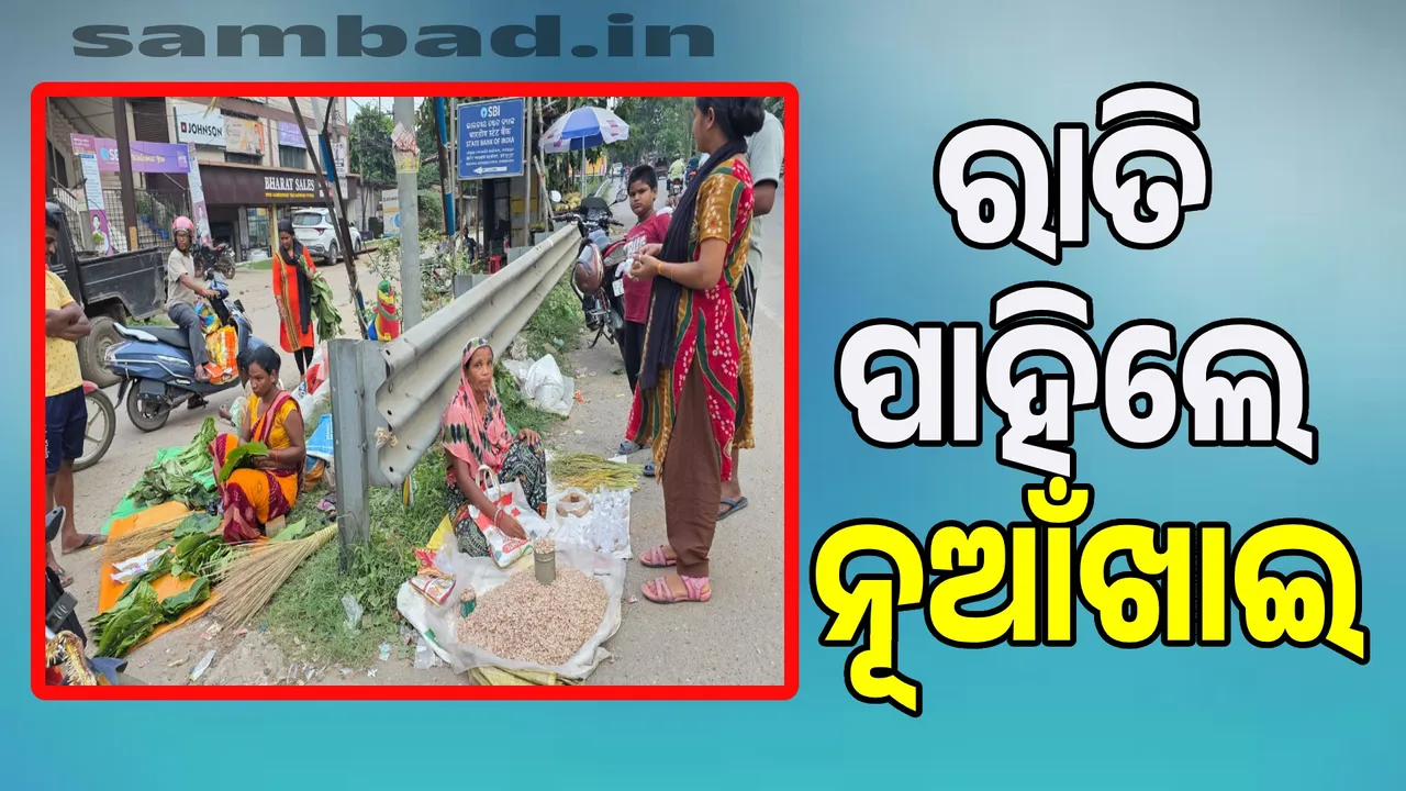  From village to city, celebration for nuakhai Photograph: (sambad.in) 