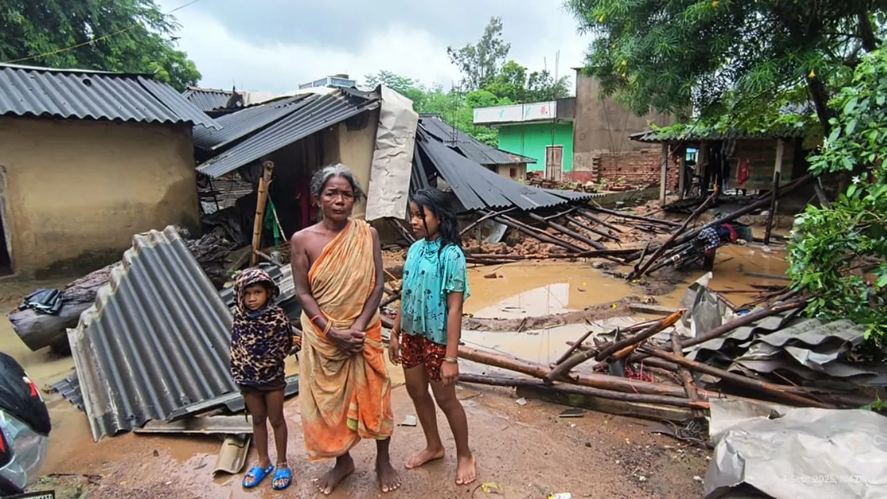  ଲଗାଣ ବର୍ଷାରେ ଭୁଶୁଡ଼ିଲା କାନ୍ଥ ଓ ଛପର, ଦୁଇ ଶିଶୁ ଗୁରୁତର