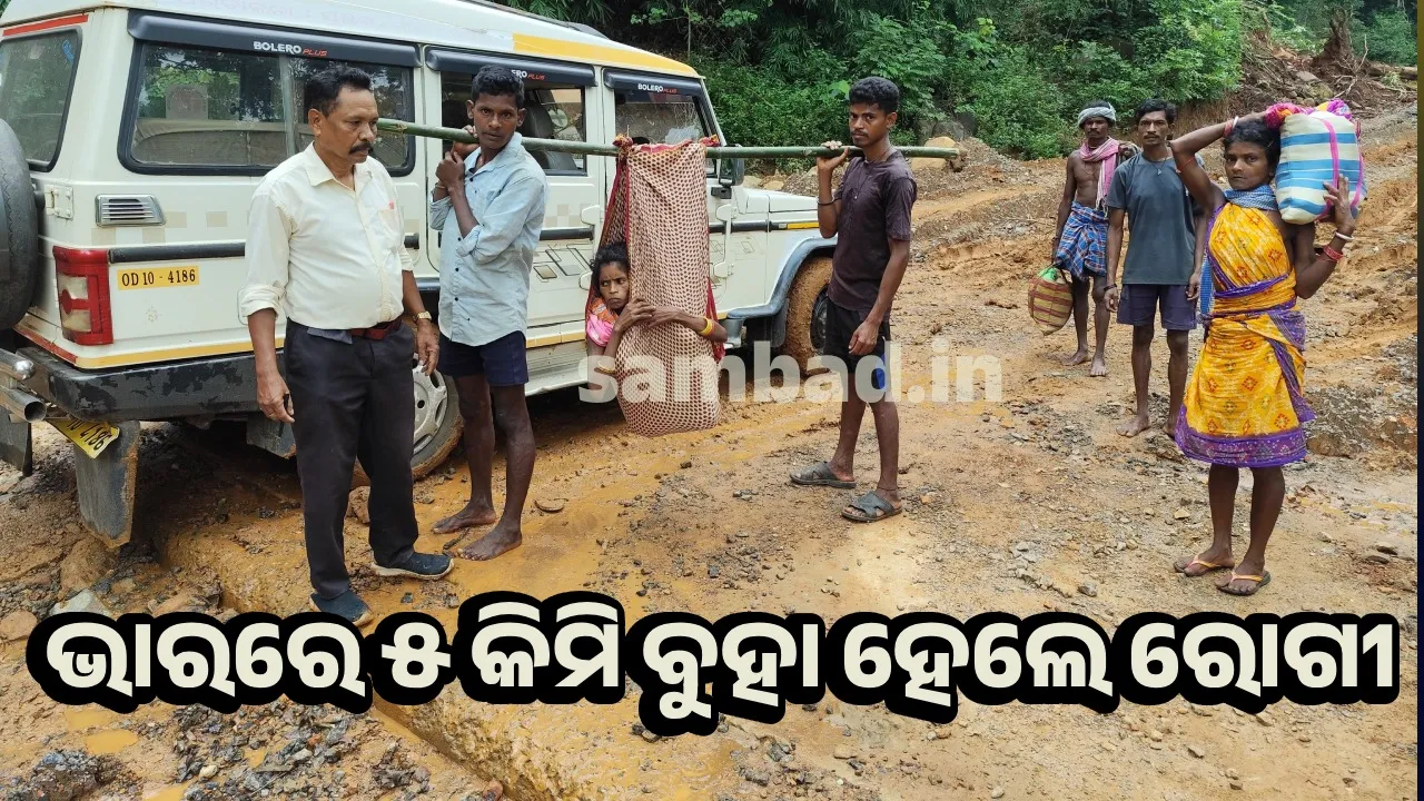  ତୁଳସୀ ପାହାଡ଼ ଚଢ଼ିପାରିଲାନି ଆମ୍ବୁଲେନସ୍