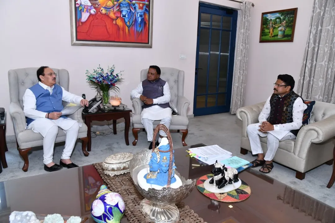  ଦିଲ୍ଲୀରେ ବିଜେପି ଅଧ୍ୟକ୍ଷ ଜେପି ନଡ୍ଡାଙ୍କୁ ଭେଟିଲେ ମୁଖ୍ୟମନ୍ତ୍ରୀ ମୋହନ ଚରଣ ମାଝୀ