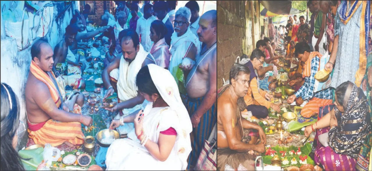  ମହାଳୟା: ପିତୃପୁରୁଷଙ୍କୁ ପିଣ୍ଡଦାନ କଲେ ଶ୍ରଦ୍ଧାଳୁ